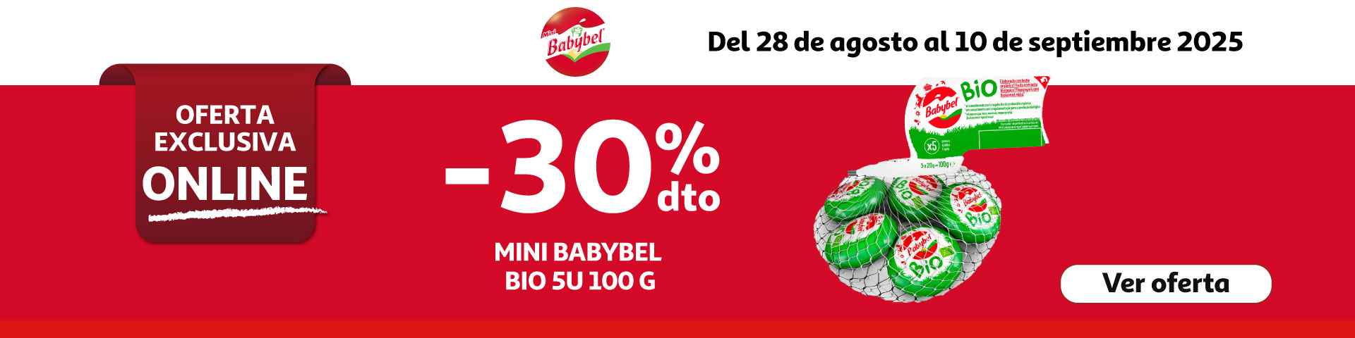 -30% dto Mini Babybel Bio 5u 100g