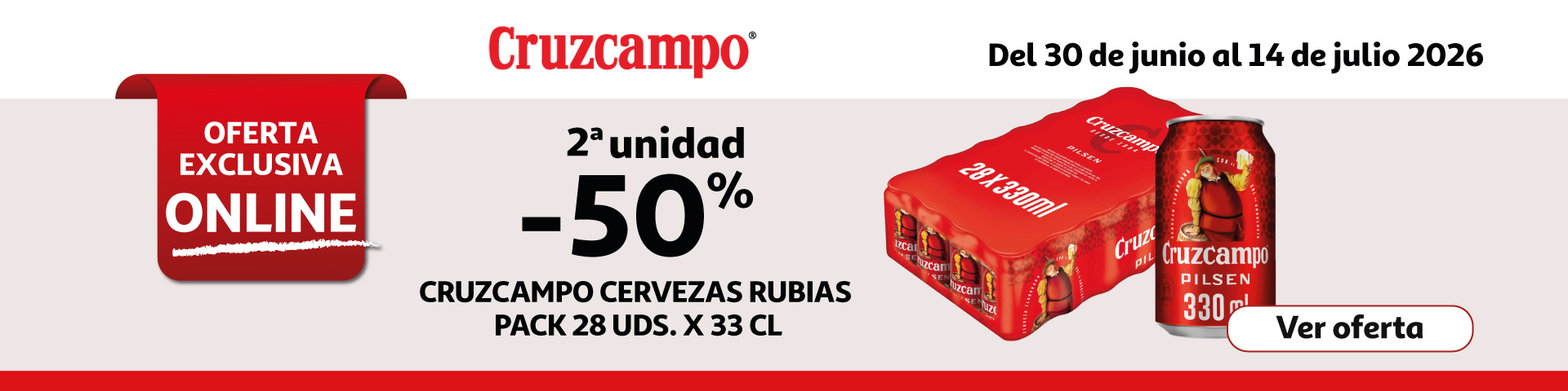 2ª Unid. al 50% - CRUZCAMPO Cervezas rubias