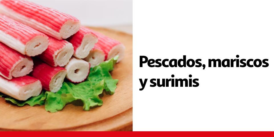 Pescados, mariscos y surimis