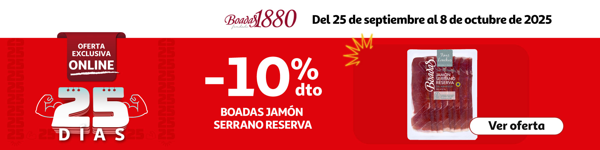 10% Dto. - BOADAS Jamón serrano reserva