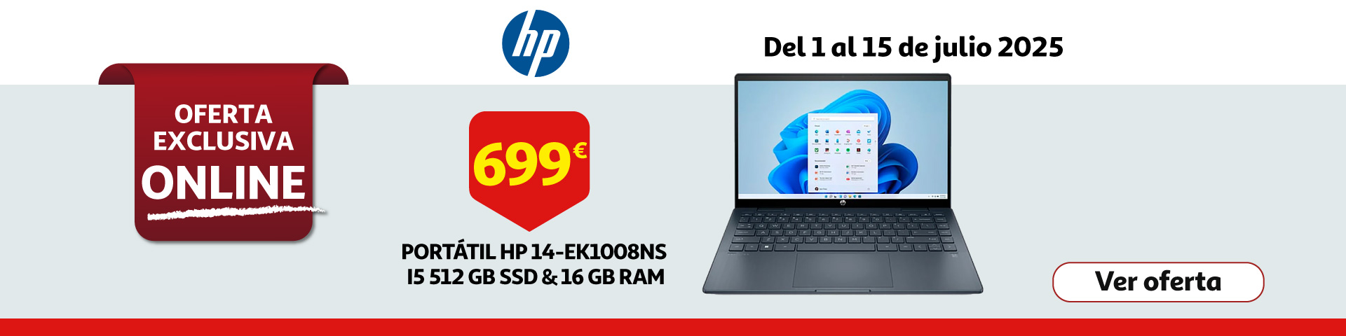 Portátil HP 14-EK1008NS i5