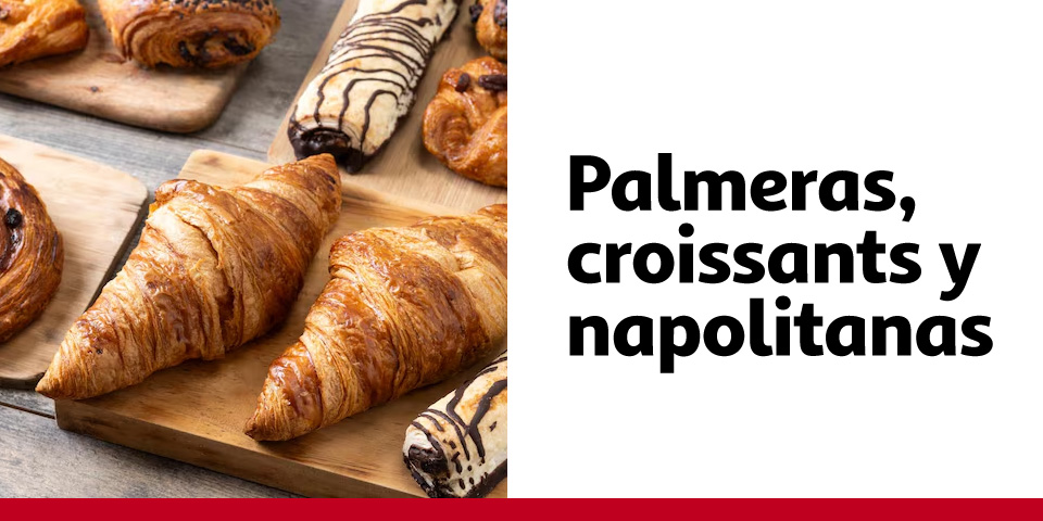 Palmeras, croissants y napolitanas
