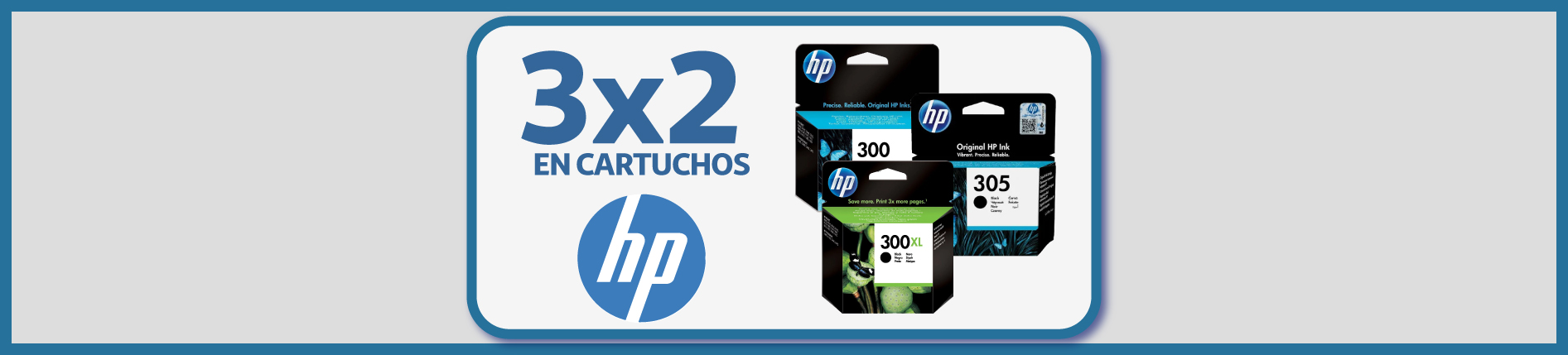 3x2 Cartuchos HP