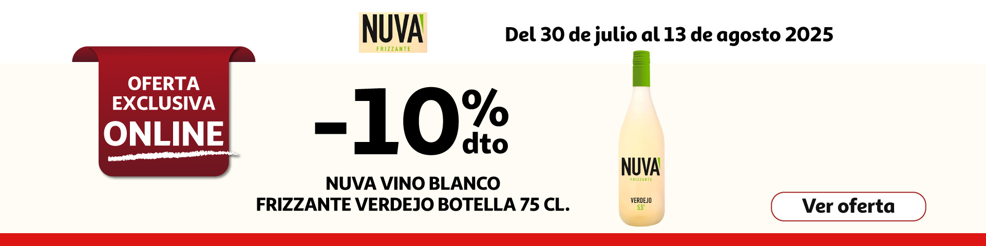 10% Dto. - NUVA Vino blanco frizzante verdejo