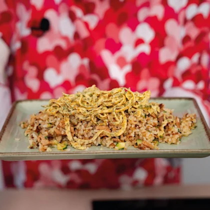 Arroz frito con atún y tortilla de eneldo - Receta de Alberto Chicote en Alcampo