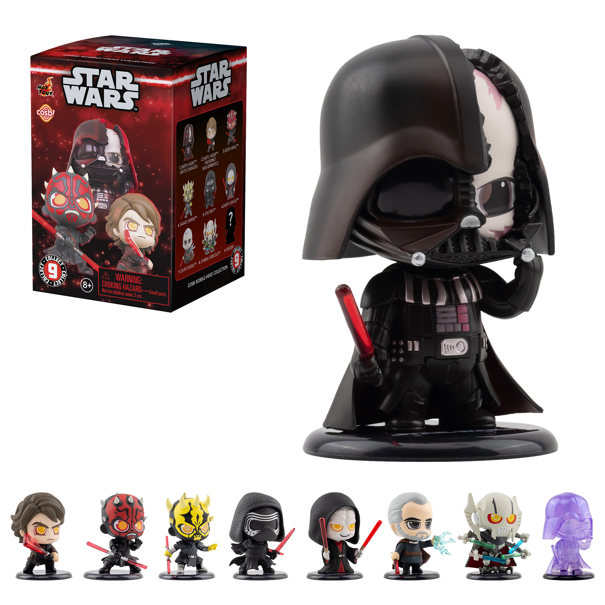 Star Wars Dark Side Cosbi Bobble Head Collection by Hot Toys