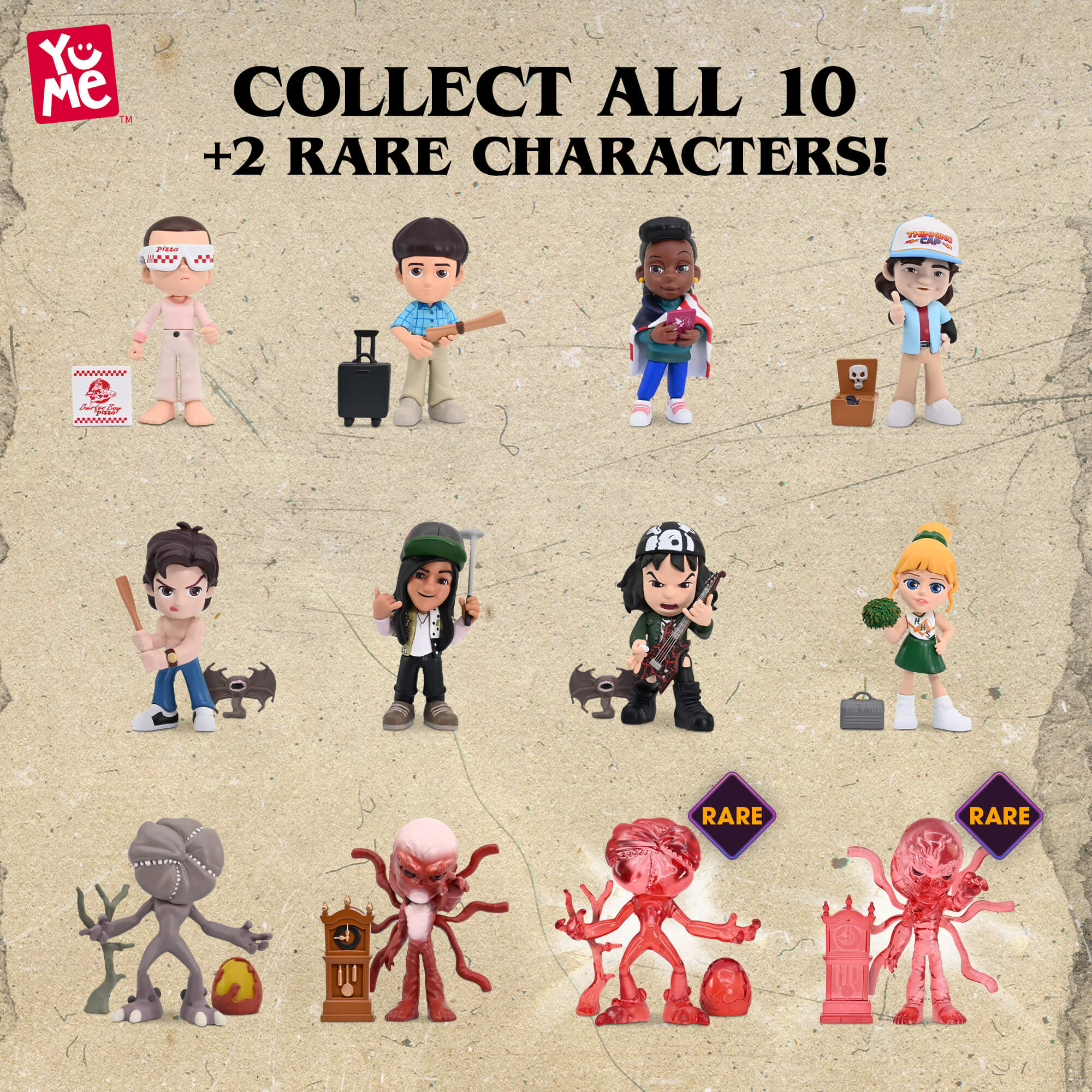 BANDAI Stranger Things Capsule Upside Down – Figurine Mystère 6,5 Cm + Accessoires + Cartes (11 à Collectionner)