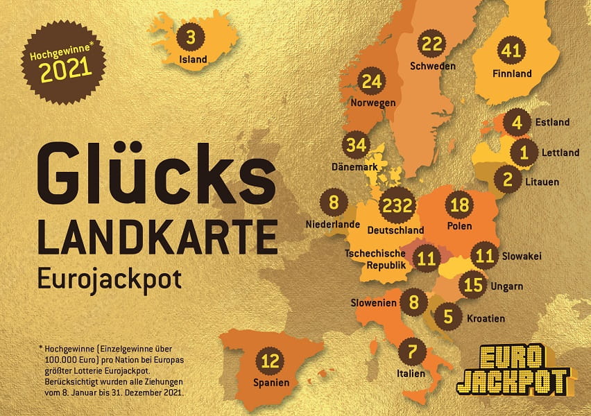 Wie Lange Kann Man Eurojackpot Einlösen Eurojackpot-Bilanz 2021: Rekordzahl geknackter Jackpots | LOTTO.de