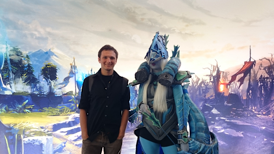 Meeting Drow Ranger during TI6