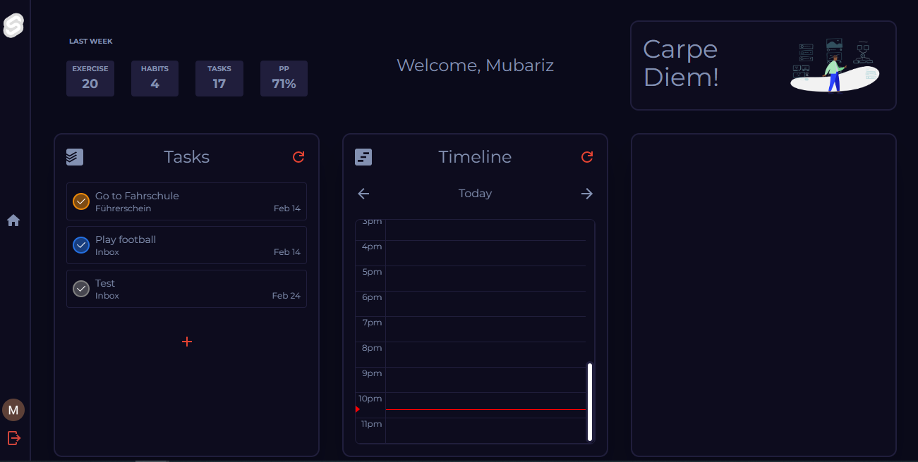 Productivity Dashboard