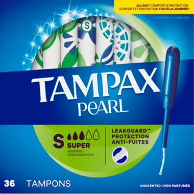 Tampax Pearl, S, emballage de tampons