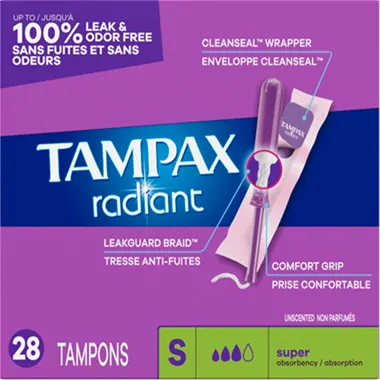 Tampax Radiant Super 28pack