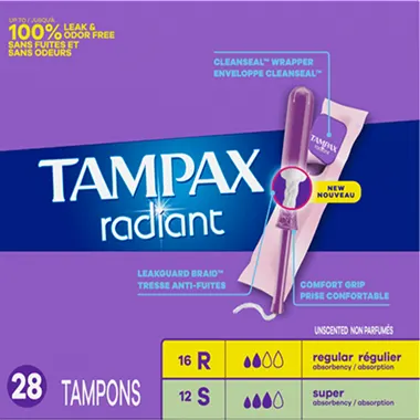 Tampax Radiant Duo Pack 28 pack