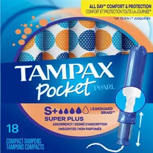 Tampax Pocket, S+, emballage de tampons