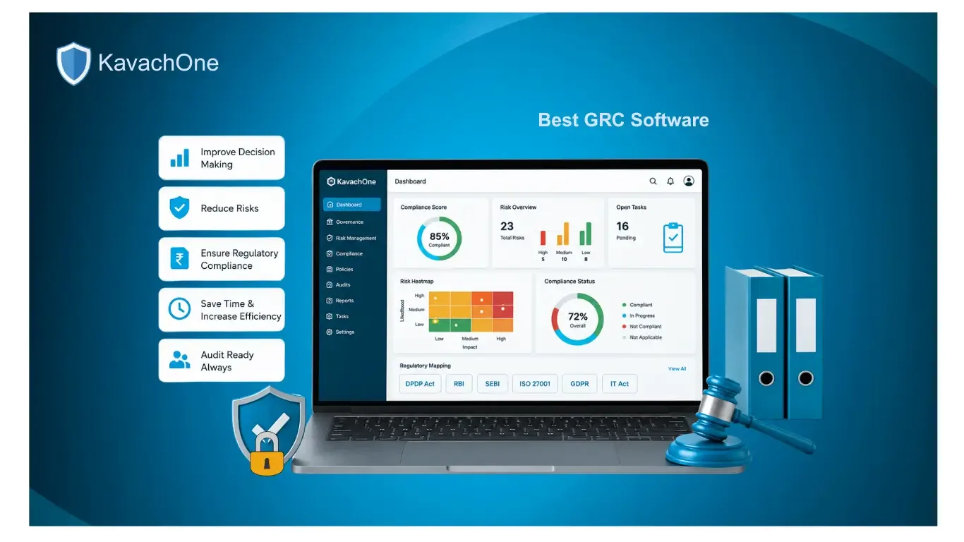 Best GRC Software in India: Navigating Governance, Risk, and Compliance with KavachOne