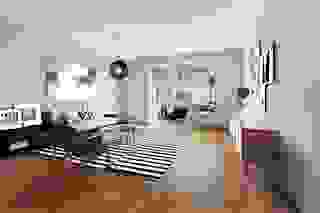 Eingerichtetes Wohnzimmer