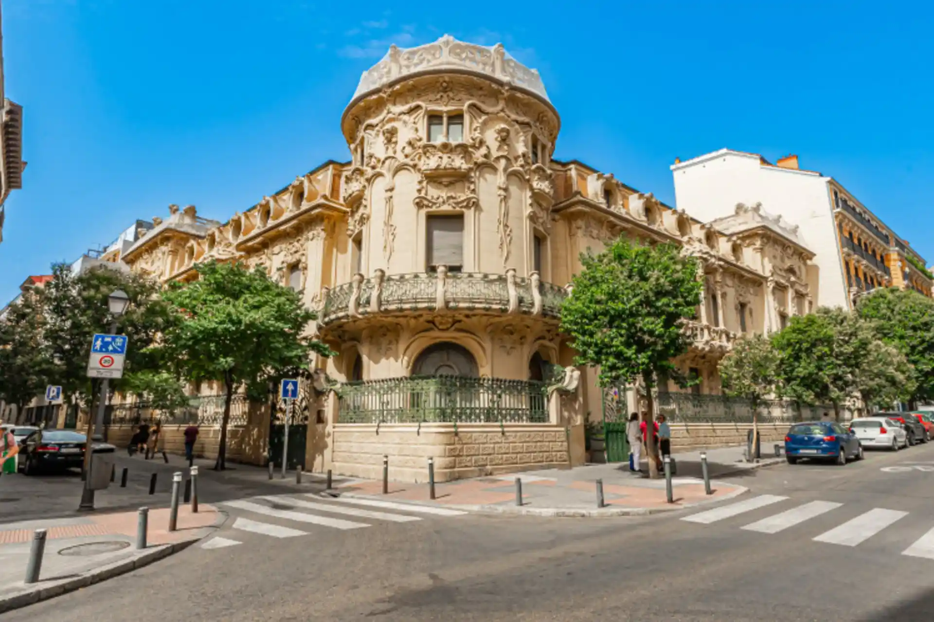 Palacio Langoria en el barrio de Justicia en Madrid, Centro