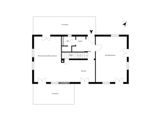 Grundriss Haupthaus Erdgeschoss