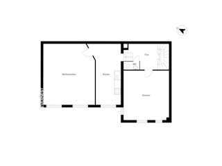 Grundriss Hinterhaus 1. OG