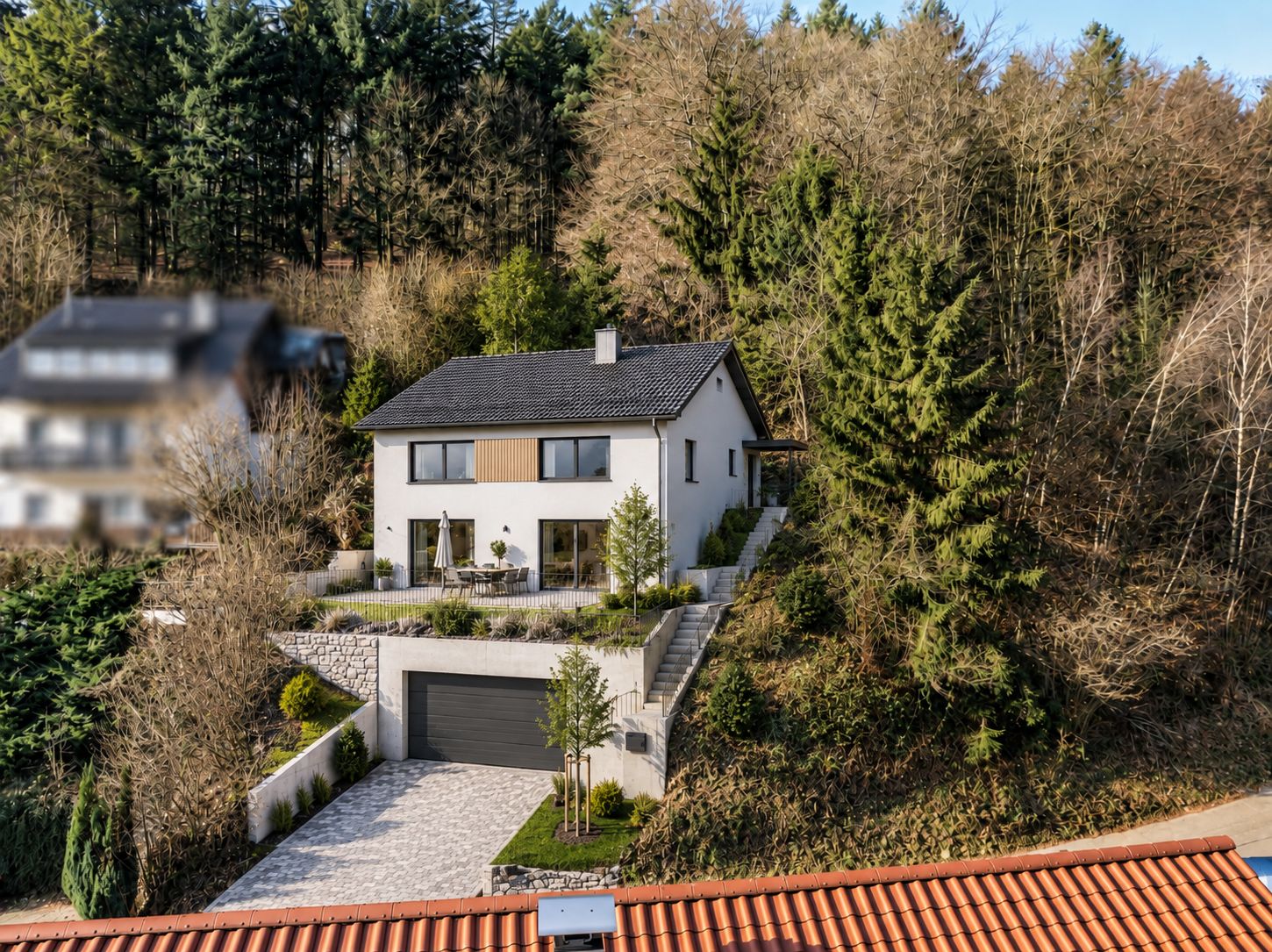 Hausbeispiel mit Garage