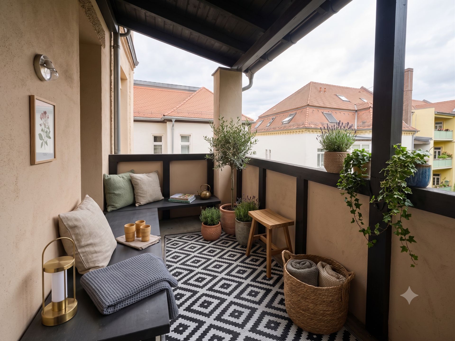 Balkon Einrichtungsbeispiel