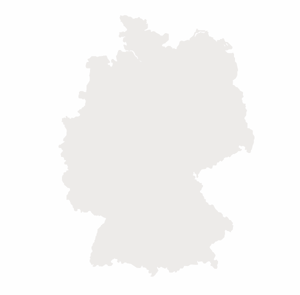 Graue Umrisskarte ohne Beschriftung oder Details.