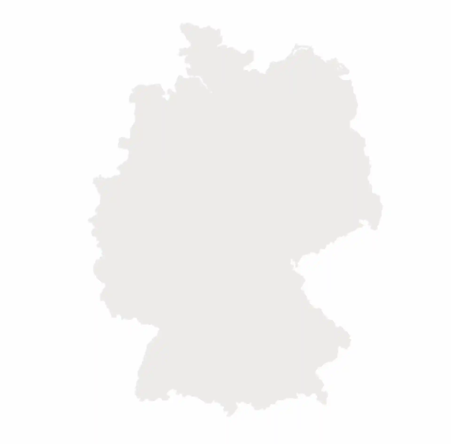 Graue Umrisskarte ohne Beschriftung oder Details.