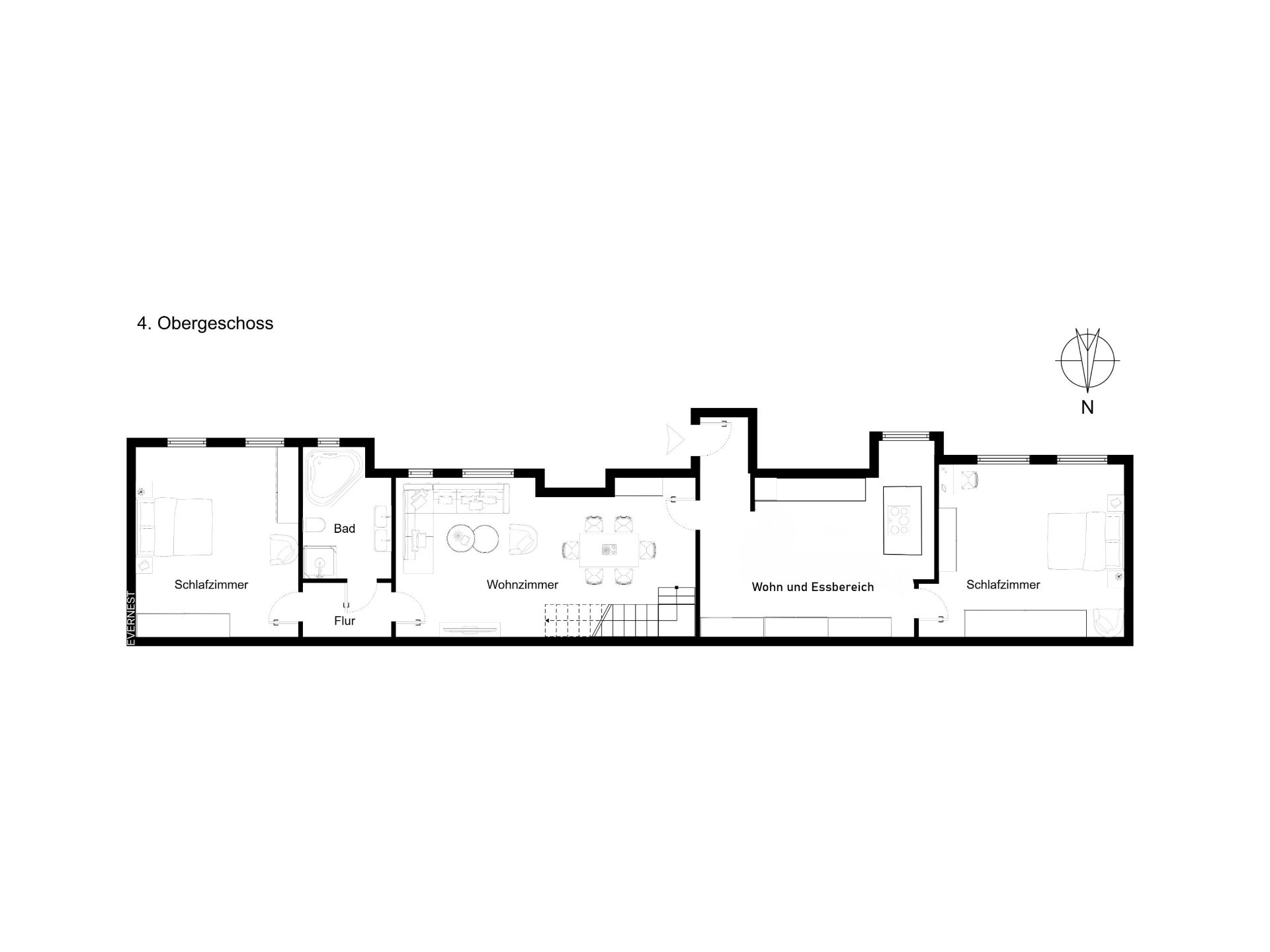 Alternative 4. Obergeschoss