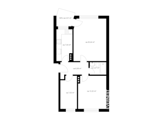 Grundriss der Wohnung