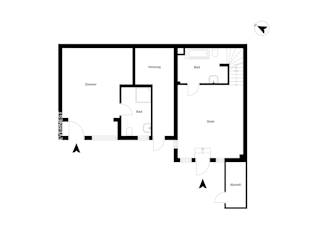 Grundriss Hinterhaus Erdgeschoss