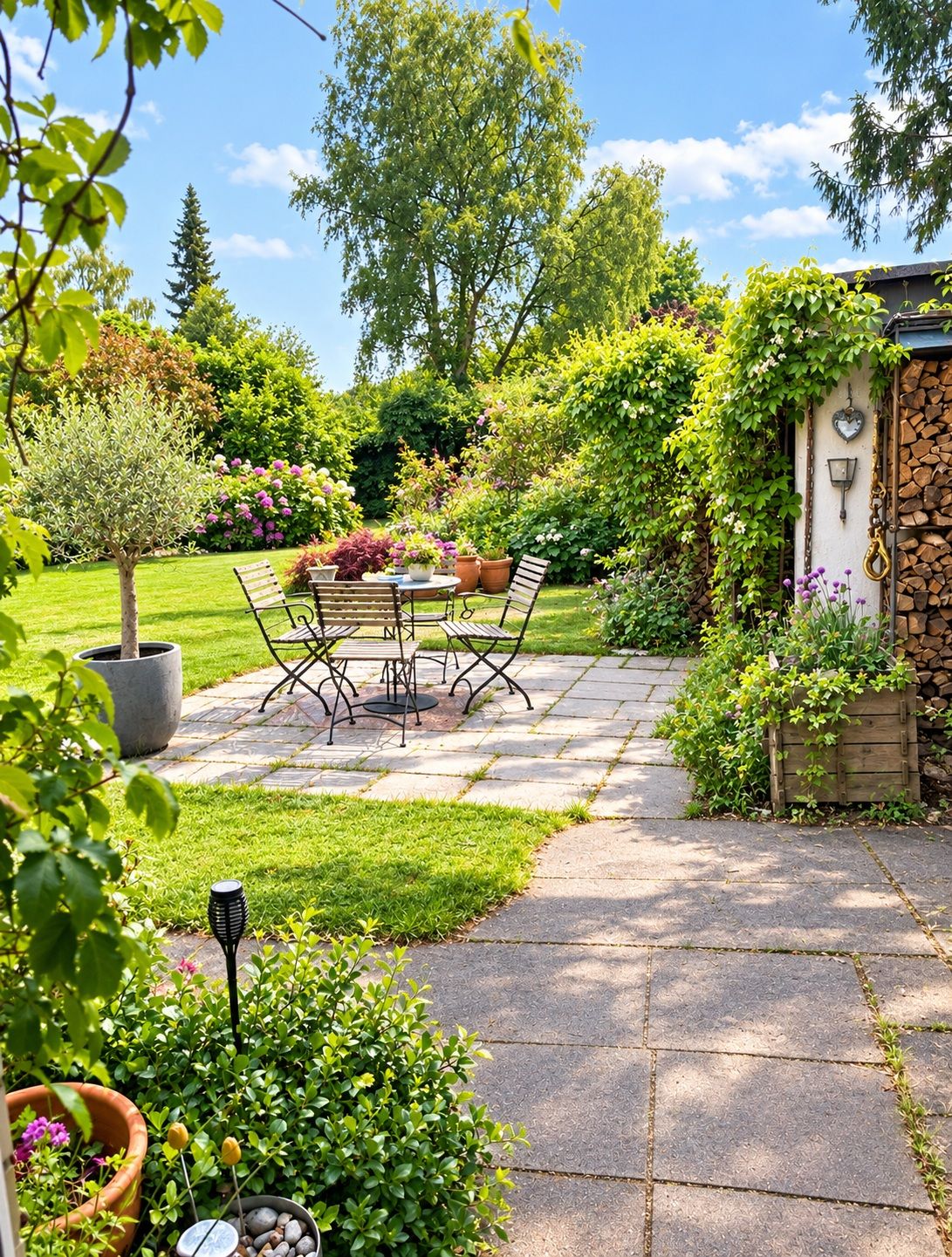 Terrasse und Garten