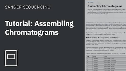Assemble Chromatograms and Edit Sequences