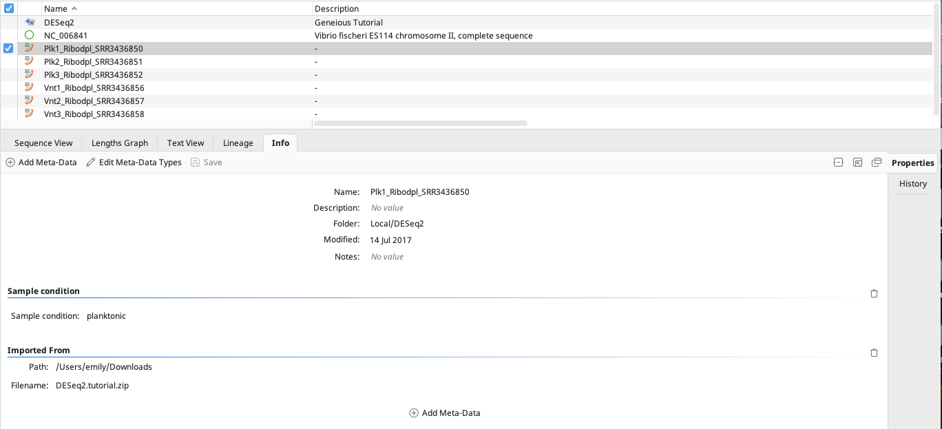 Expression Analysis with DESeq2 - Geneious