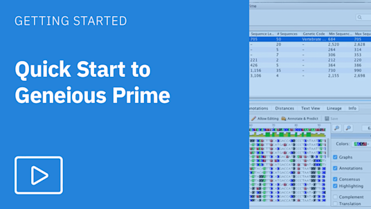 A Brief Tour of Geneious Prime