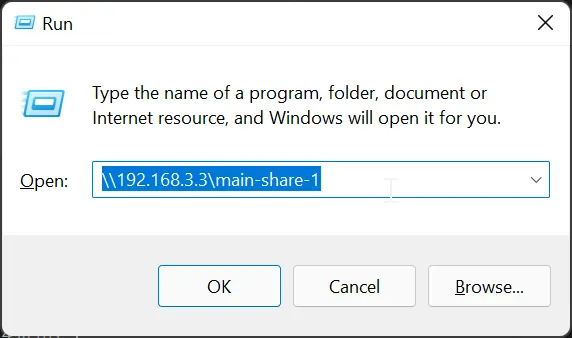 UNC share for NAS drive