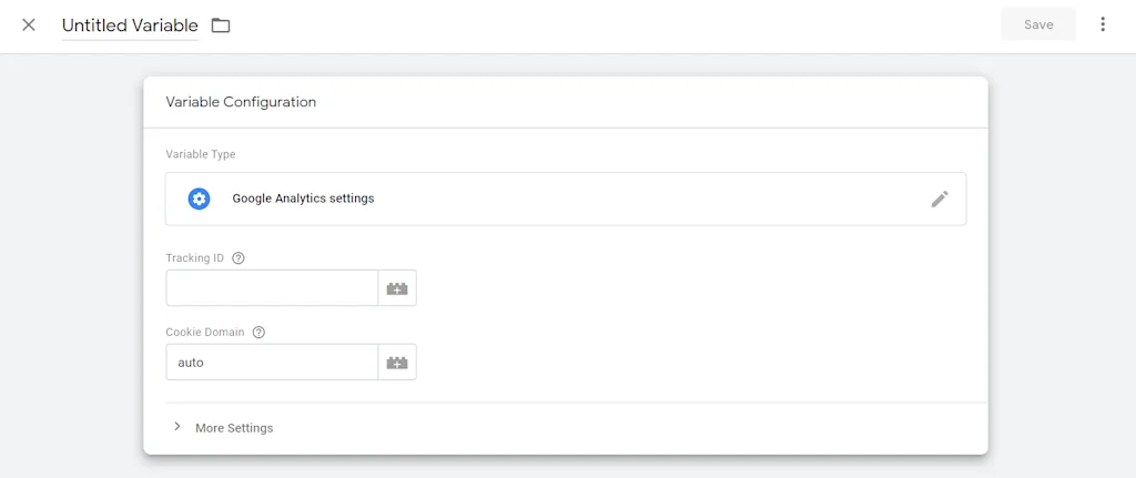 Google tag manager variable form