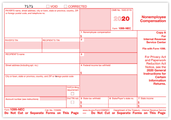 1099 Form 2019 Social Security