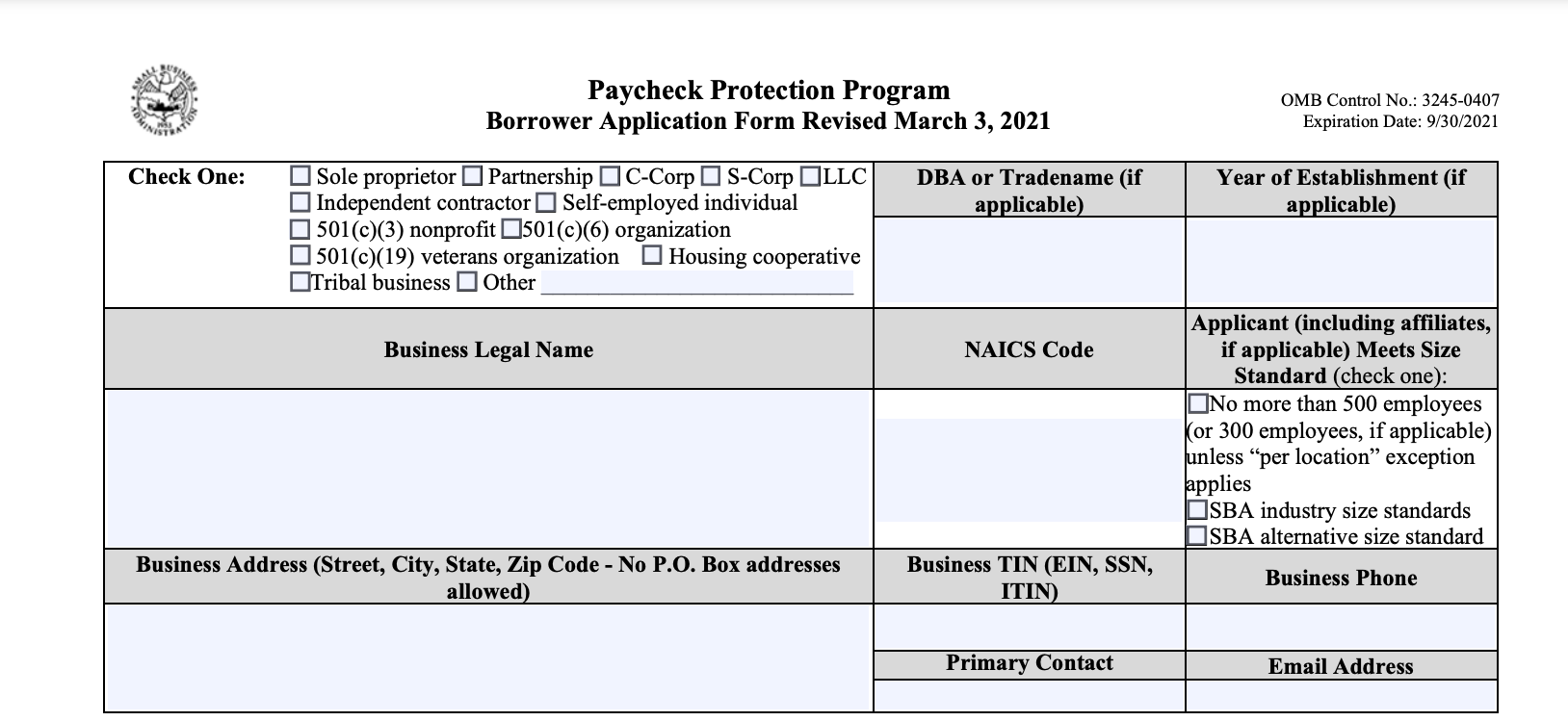 Ppp Form 2483 Fillable - Printable Forms Free Online