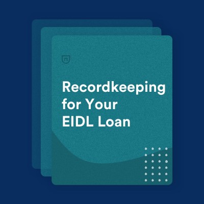 eidl loan recordkeeping status accounting