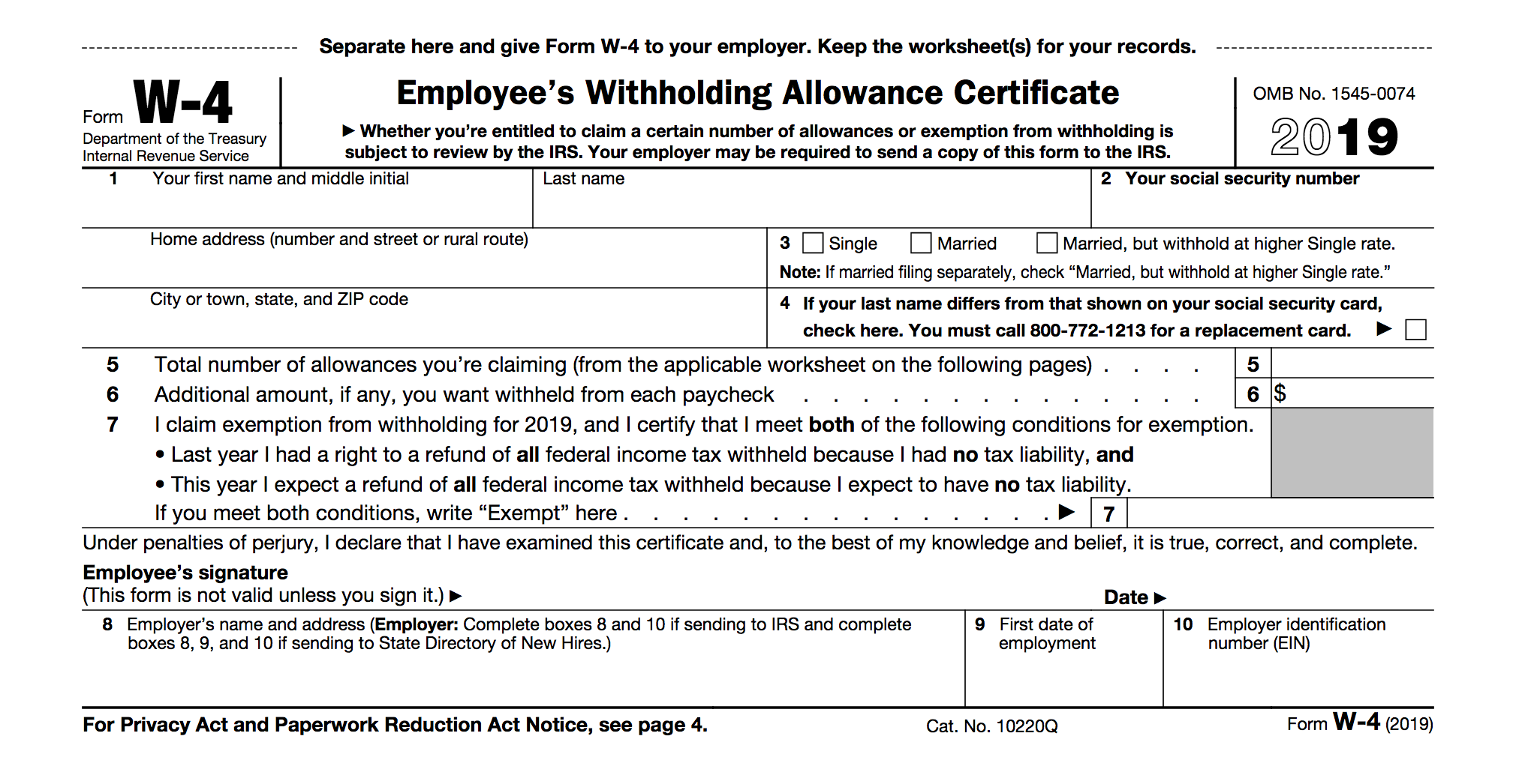 Treasury And Irs Unveil New Form W 4 For 2020 Accounting Today