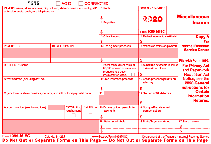 Form 1099 Requirements