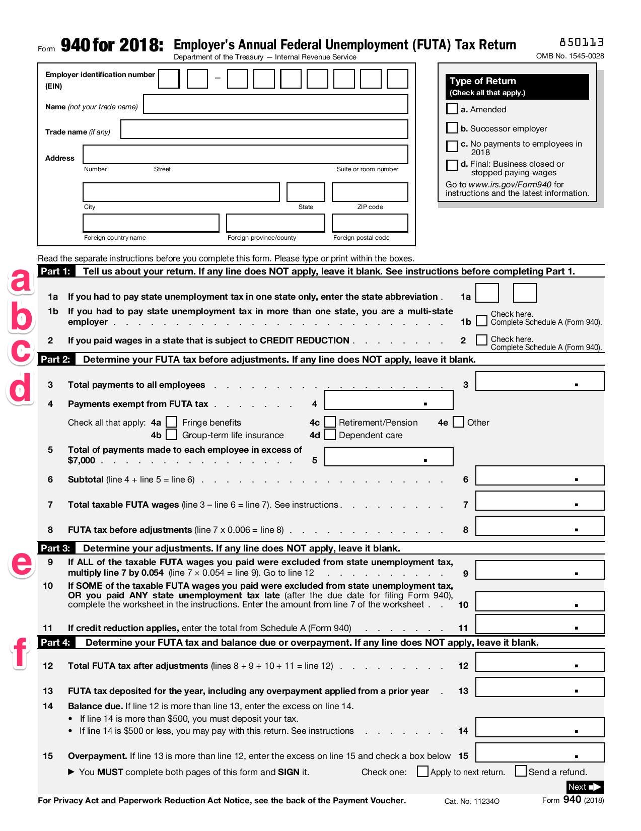 IRS Form 940