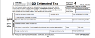 Federal Estimated Tax Payment Form 2023 Printable Forms Free Online