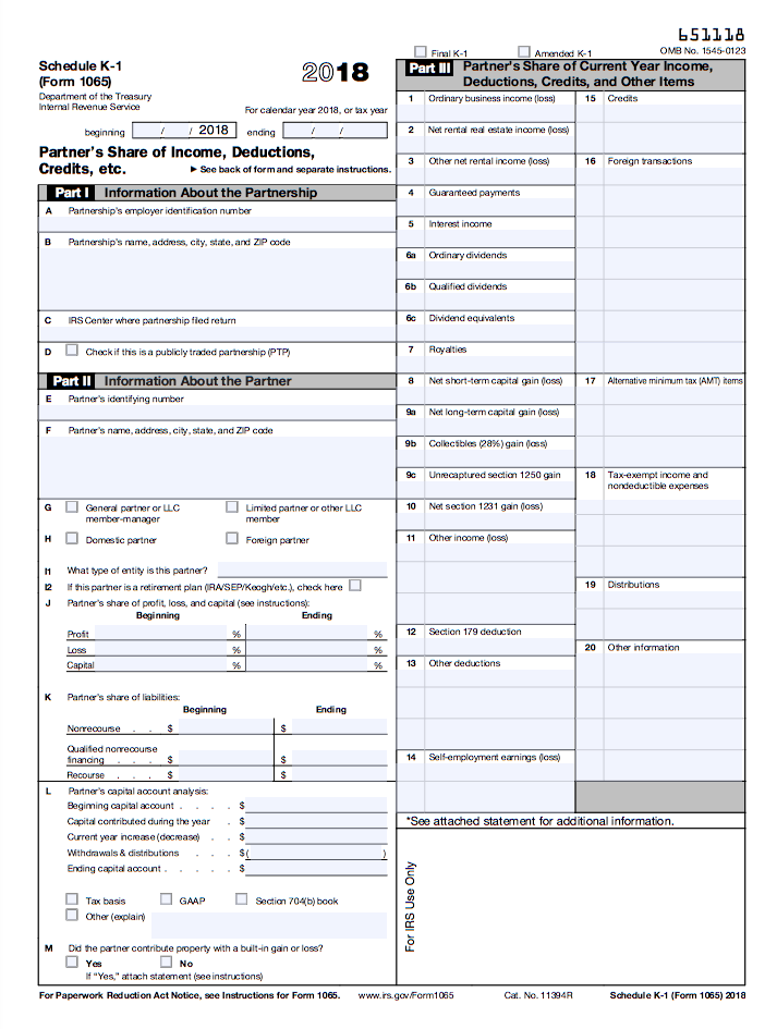 sample k1 tax form