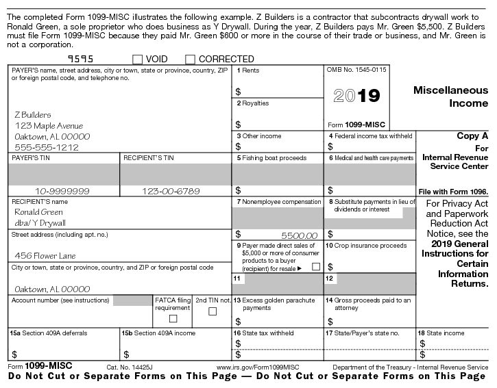 Printable 1099 Tax Forms