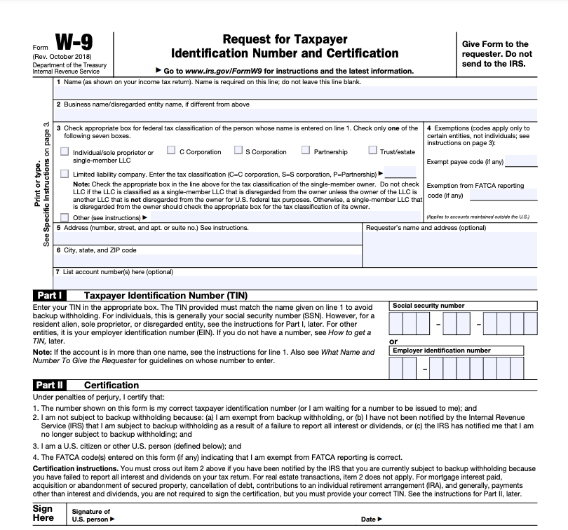 tax form for independent contractor