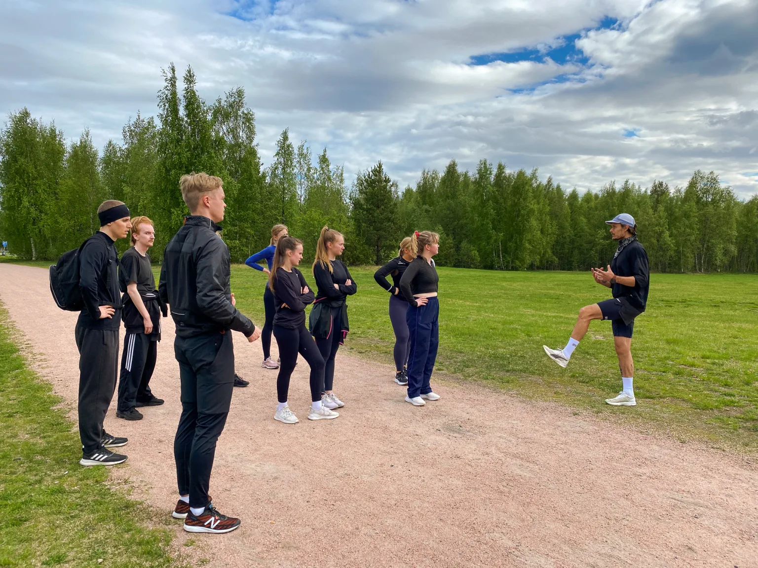 Running school in Toppilansalmi in Oulu