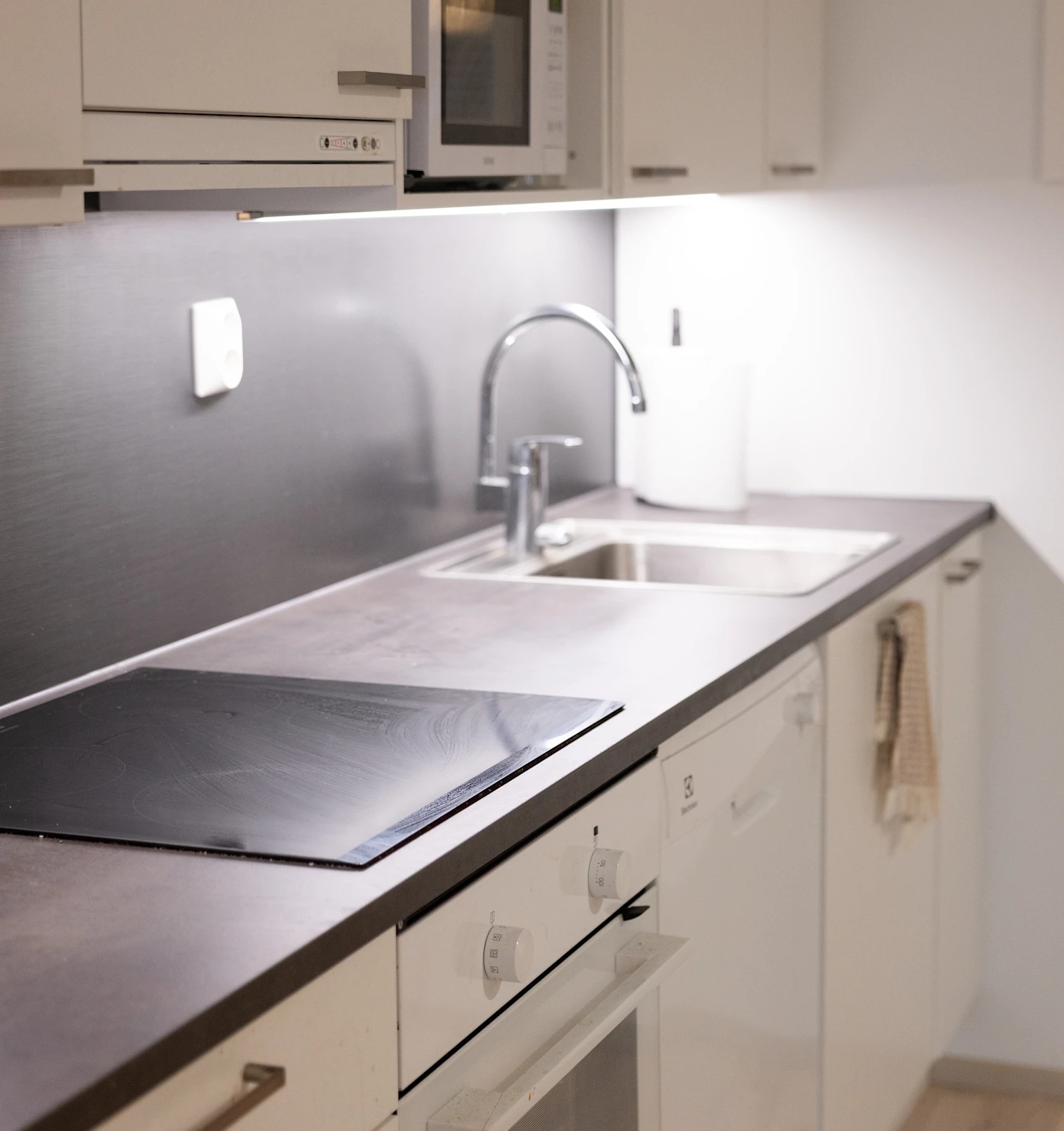 Vaalea keittiö, vuokra-asunnot Oulu