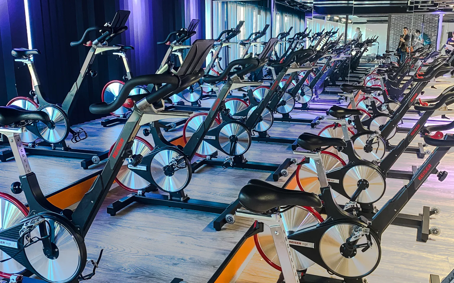 Spin classes at Joo Arena