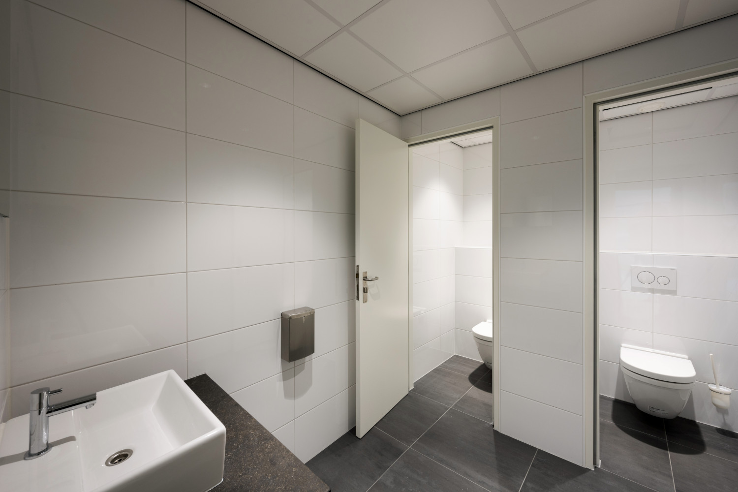 a bathroom with a sink and a toilet